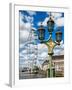 Royal Lamppost UK and London Eye - Millennium Wheel and River Thames - City of London - UK-Philippe Hugonnard-Framed Photographic Print