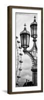 Royal Lamppost UK and London Eye - Millennium Wheel - London - England - Door Poster-Philippe Hugonnard-Framed Photographic Print