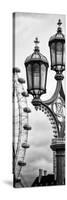 Royal Lamppost UK and London Eye - Millennium Wheel - London - England - Door Poster-Philippe Hugonnard-Stretched Canvas