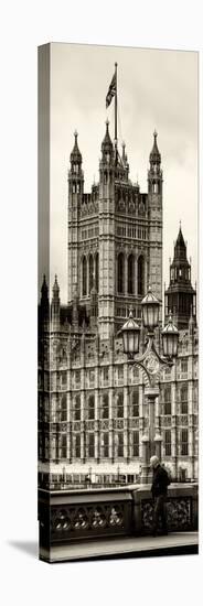 Royal Lamppost UK and London Eye - Millennium Wheel - London - England - Door Poster-Philippe Hugonnard-Stretched Canvas