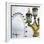 Royal Lamppost UK and London Eye - Millennium Wheel - London - England - United Kingdom - Europe-Philippe Hugonnard-Framed Photographic Print