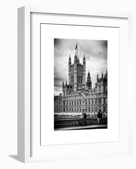 Royal Lamppost UK and London Eye - Millennium Wheel - London - England - United Kingdom - Europe-Philippe Hugonnard-Framed Art Print