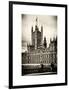 Royal Lamppost UK and London Eye - Millennium Wheel - London - England - United Kingdom - Europe-Philippe Hugonnard-Framed Art Print