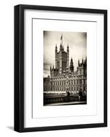 Royal Lamppost UK and London Eye - Millennium Wheel - London - England - United Kingdom - Europe-Philippe Hugonnard-Framed Art Print