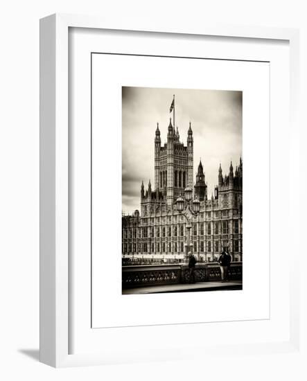 Royal Lamppost UK and London Eye - Millennium Wheel - London - England - United Kingdom - Europe-Philippe Hugonnard-Framed Art Print