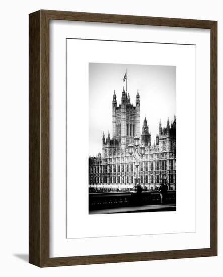 Royal Lamppost UK and London Eye - Millennium Wheel - London - England - United Kingdom - Europe-Philippe Hugonnard-Framed Art Print