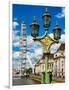 Royal Lamppost UK and London Eye - Millennium Wheel - London - UK - England - United Kingdom-Philippe Hugonnard-Framed Photographic Print