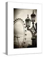 Royal Lamppost UK and London Eye - Millennium Wheel - London - UK - England - United Kingdom-Philippe Hugonnard-Stretched Canvas