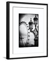 Royal Lamppost UK and London Eye - Millennium Wheel - London - UK - England - United Kingdom-Philippe Hugonnard-Framed Art Print