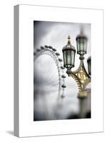 Royal Lamppost UK and London Eye - Millennium Wheel - London - UK - England - United Kingdom-Philippe Hugonnard-Stretched Canvas