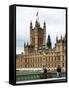 Royal Lamppost UK and the Palace of Westminster - London - UK - England - United Kingdom - Europe-Philippe Hugonnard-Framed Stretched Canvas