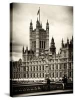 Royal Lamppost UK and the Palace of Westminster - London - UK - England - United Kingdom - Europe-Philippe Hugonnard-Stretched Canvas