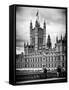 Royal Lamppost UK and the Palace of Westminster - London - UK - England - United Kingdom - Europe-Philippe Hugonnard-Framed Stretched Canvas