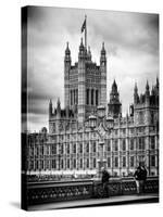 Royal Lamppost UK and the Palace of Westminster - London - UK - England - United Kingdom - Europe-Philippe Hugonnard-Stretched Canvas