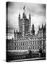 Royal Lamppost UK and the Palace of Westminster - London - UK - England - United Kingdom - Europe-Philippe Hugonnard-Stretched Canvas