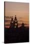 Royal Liver Building at Dusk, Liverpool, Merseyside, England, UK-Paul McMullin-Stretched Canvas