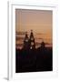 Royal Liver Building at Dusk, Liverpool, Merseyside, England, UK-Paul McMullin-Framed Photo