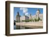 Royal Liver Building, Cunard Building and Port of Liverpool Building, UNESCO World Heritage Site-Frank Fell-Framed Photographic Print