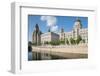 Royal Liver Building, Cunard Building and Port of Liverpool Building, UNESCO World Heritage Site-Frank Fell-Framed Photographic Print