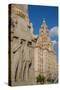 Royal Liver Building, Pier Head, UNESCO World Heritage Site, Liverpool, Merseyside-Frank Fell-Stretched Canvas
