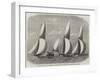 Royal London Yacht Club Cutter-Match, the Niobe, Sphinx, and Vindex Off Coalhouse Point-Edwin Weedon-Framed Giclee Print