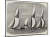Royal London Yacht Club Cutter-Match, the Niobe, Sphinx, and Vindex Off Coalhouse Point-Edwin Weedon-Mounted Giclee Print