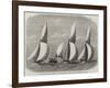 Royal London Yacht Club Cutter-Match, the Niobe, Sphinx, and Vindex Off Coalhouse Point-Edwin Weedon-Framed Giclee Print