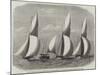 Royal London Yacht Club Cutter-Match, the Niobe, Sphinx, and Vindex Off Coalhouse Point-Edwin Weedon-Mounted Giclee Print