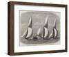 Royal London Yacht Club Cutter-Match, the Niobe, Sphinx, and Vindex Off Coalhouse Point-Edwin Weedon-Framed Giclee Print