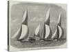 Royal London Yacht Club Cutter-Match, the Niobe, Sphinx, and Vindex Off Coalhouse Point-Edwin Weedon-Stretched Canvas