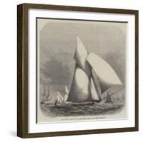 Royal London Yacht-Club Match, the Phryne Winning at Gravesend-Edwin Weedon-Framed Giclee Print