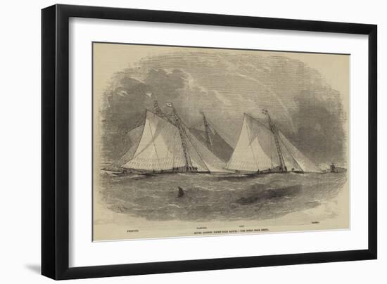 Royal London Yacht Club Match, the Start from Erith-Edwin Weedon-Framed Giclee Print