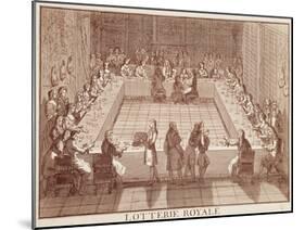 Royal Lottery, France, 17th Century-null-Mounted Giclee Print