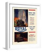 Royal, Magazine Advertisement, Spain, 1950-null-Framed Giclee Print