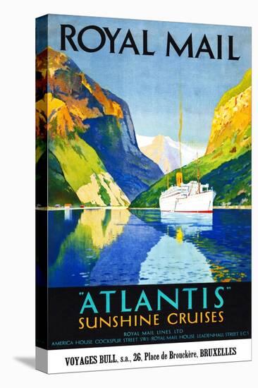 Royal Mail "Atlantis"-Percy Padden-Stretched Canvas