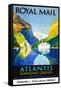 Royal Mail "Atlantis"-Percy Padden-Framed Stretched Canvas