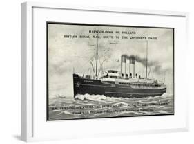 Royal Mail Line, R.M. Turbine Steamer St Petersburg-null-Framed Giclee Print