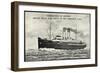 Royal Mail Line, R.M. Turbine Steamer St Petersburg-null-Framed Giclee Print