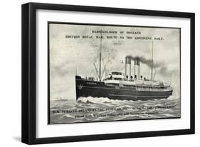 Royal Mail Line, R.M. Turbine Steamer St Petersburg-null-Framed Giclee Print