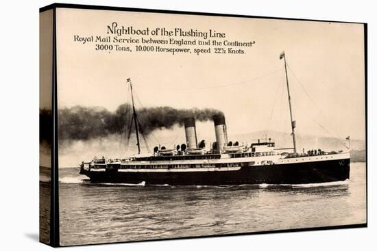 Royal Mail Lines, Nightboat, Flushing Line, Steamer-null-Stretched Canvas