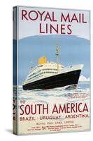 Royal Mail Lines to South America Poster-Jarvis-Stretched Canvas