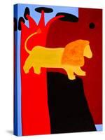 Royal March of the Lion, 1997, (oil on linen)-Cristina Rodriguez-Stretched Canvas