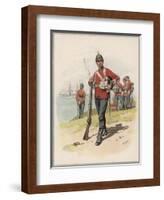 Royal Marine Light Infantry a Private in Marching Order-Frank Dadd-Framed Art Print