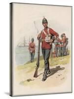 Royal Marine Light Infantry a Private in Marching Order-Frank Dadd-Stretched Canvas