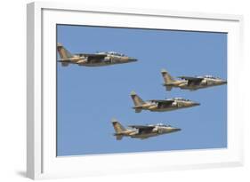 Royal Moroccan Air Force Alpha Jets Flying over Morocco-Stocktrek Images-Framed Photographic Print