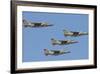 Royal Moroccan Air Force Alpha Jets Flying over Morocco-Stocktrek Images-Framed Photographic Print