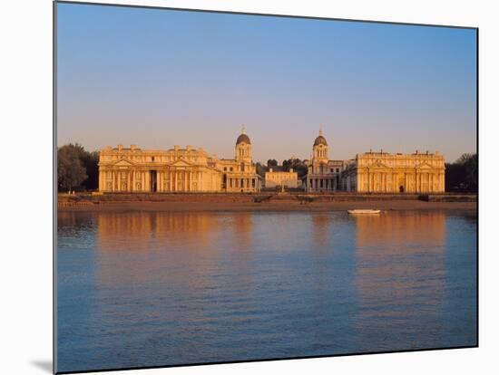 Royal Naval College on the River Thames, Greenwich, London, England, UK-John Miller-Mounted Photographic Print