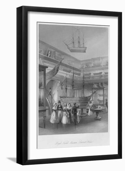 'Royal Naval Museum, Somerset House', c1841-Henry Melville-Framed Giclee Print