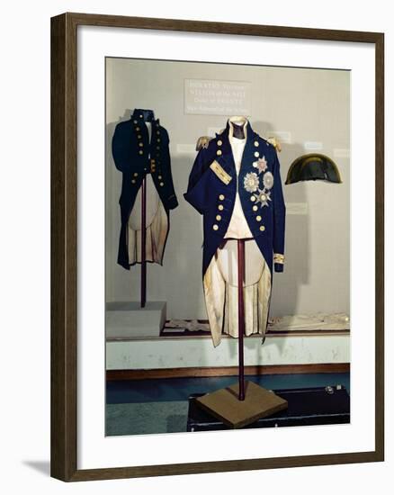 Royal Naval Uniform Worn by Nelson at the Battle of Trafalgar in 1805-null-Framed Giclee Print