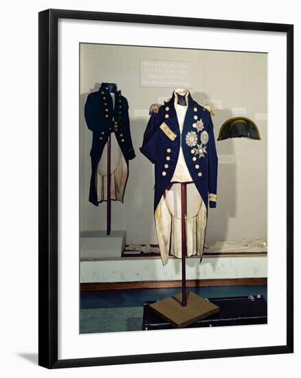 Royal Naval Uniform Worn by Nelson at the Battle of Trafalgar in 1805-null-Framed Giclee Print